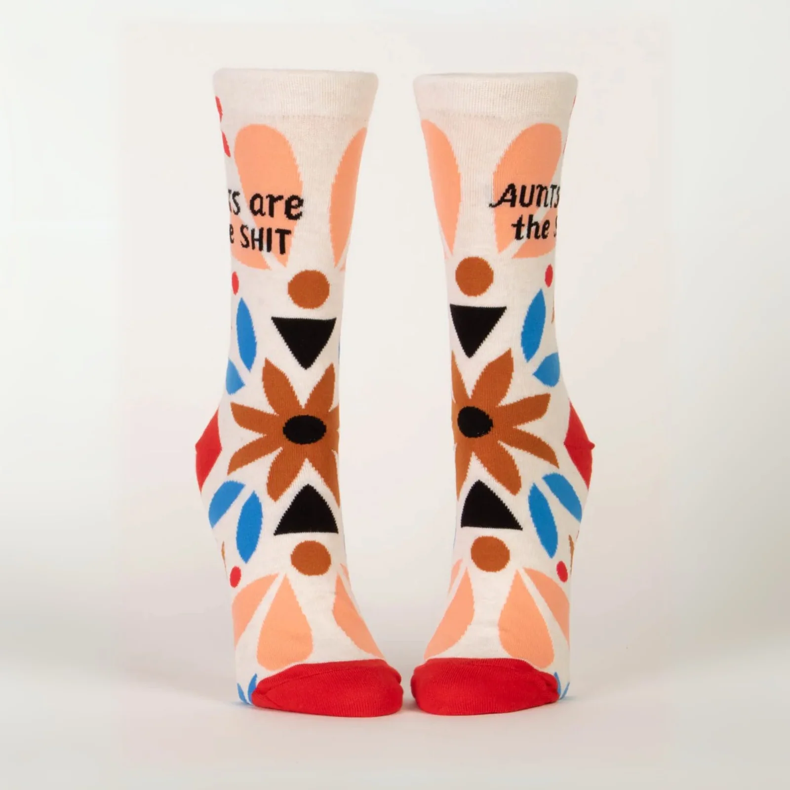 Blue Q Women's Crew Socks 'Aunts Are the Shit' - Image 2