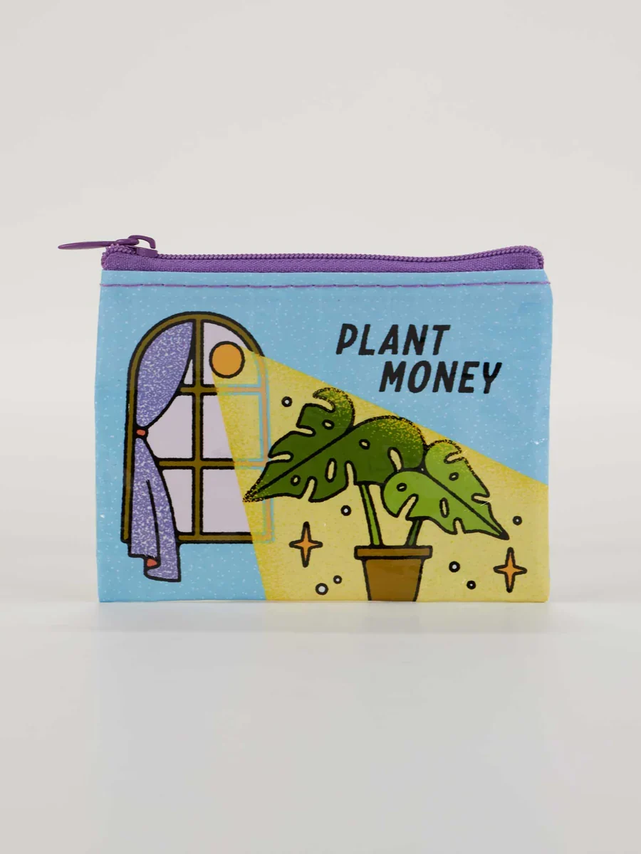 Blue Q Coin Purse Plant Money