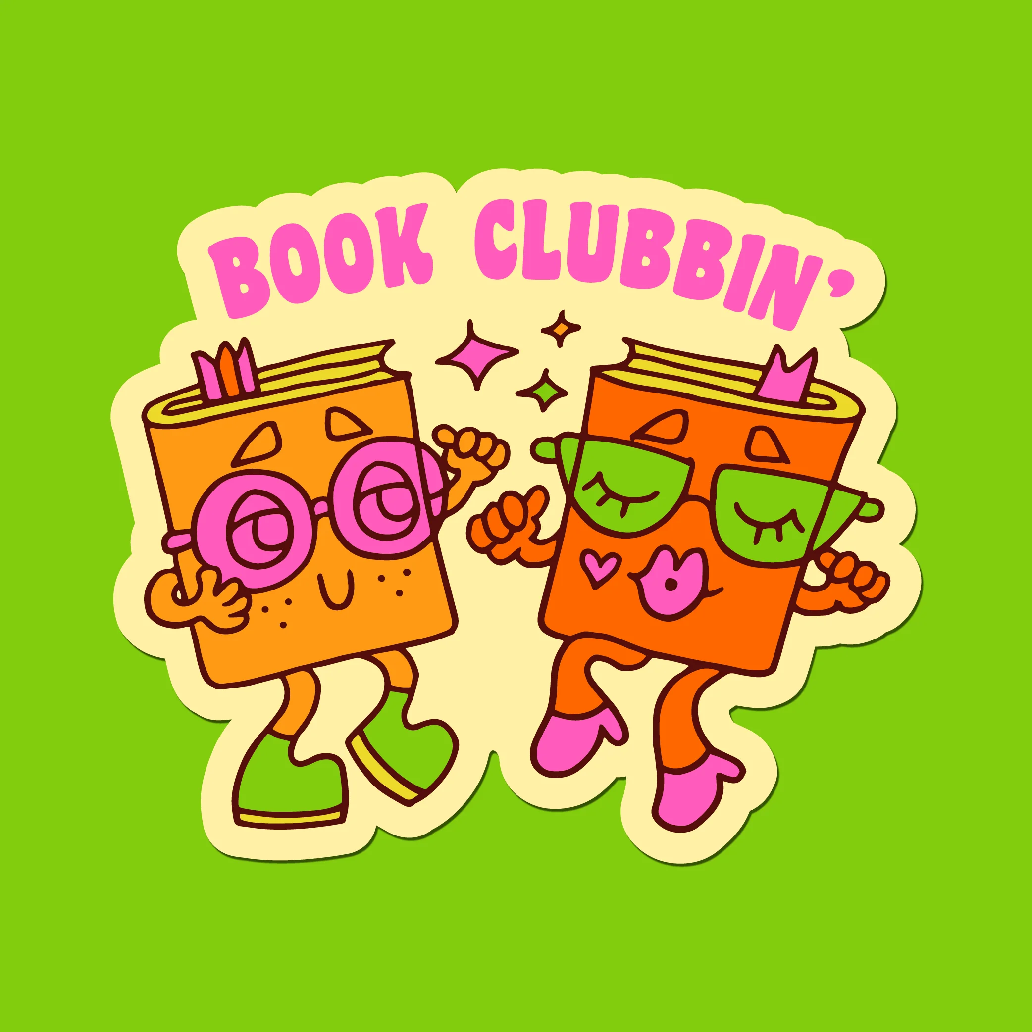 Claire Morales - Book Clubbin' Sticker