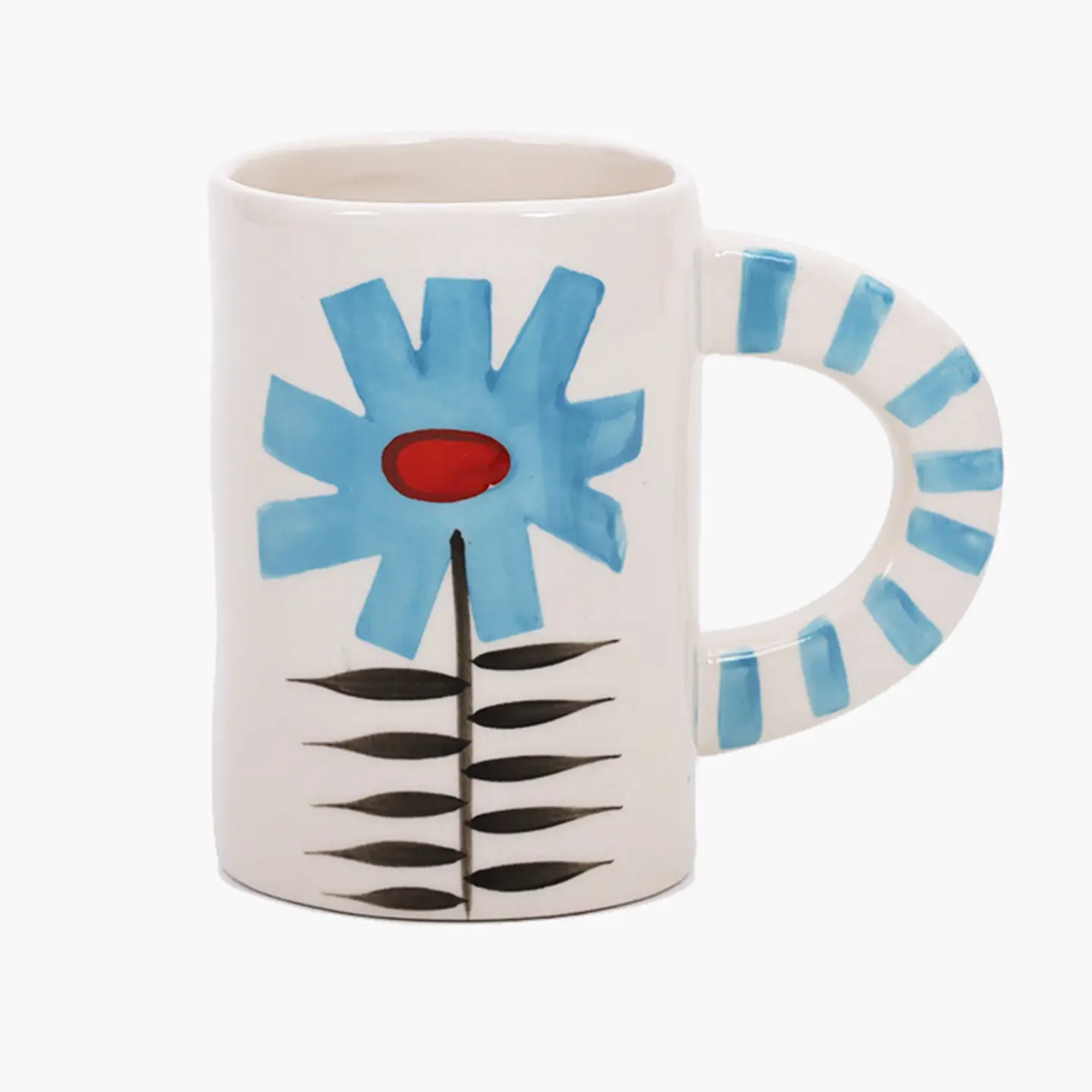 ChagoArt Ceramic Mug - Blue Flower