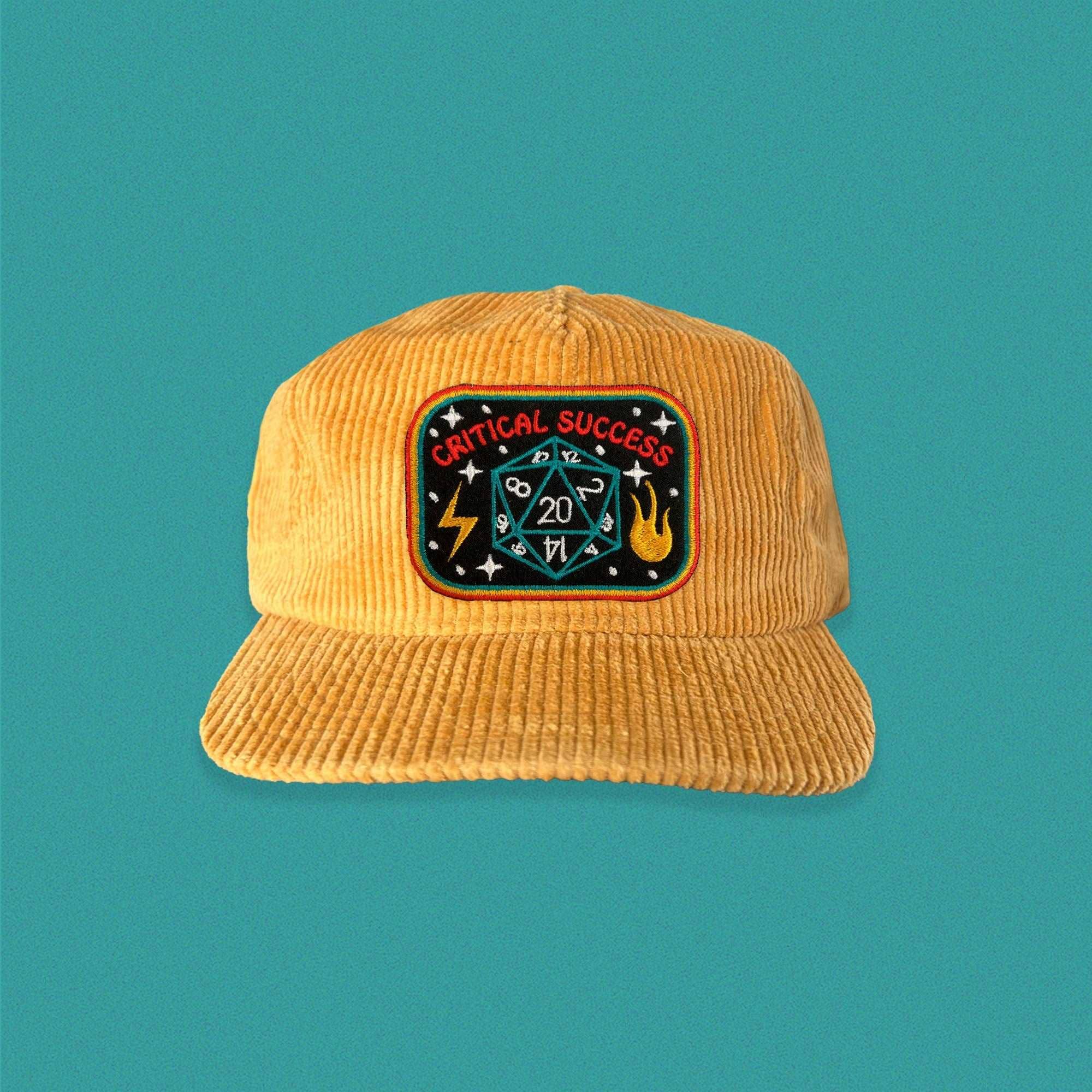 Critical Success 5-Panel Corduroy Hat - Mustard
