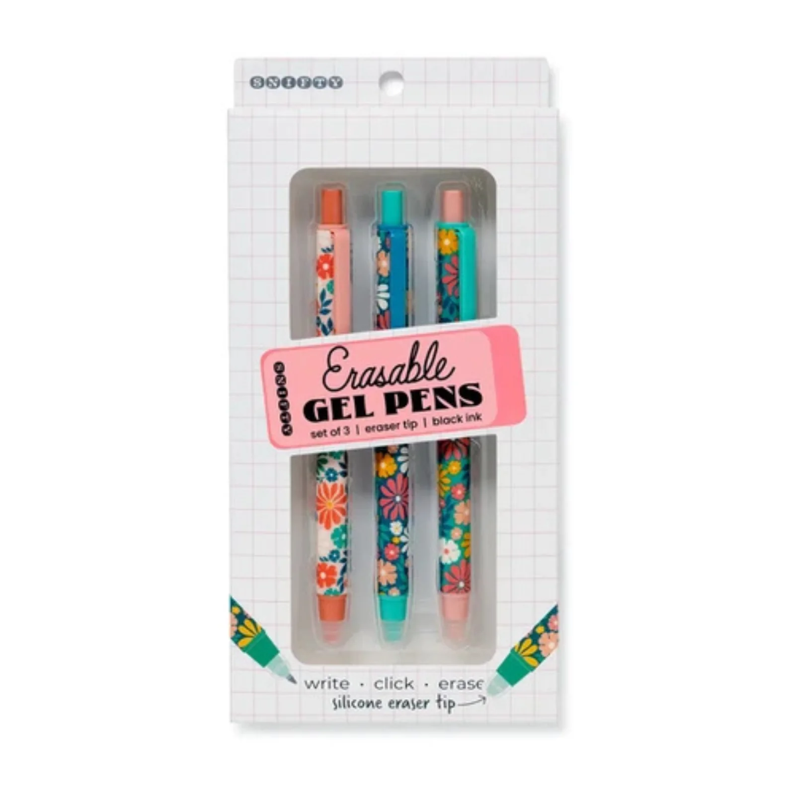 Erasable Set of 3 Pens - Bloom