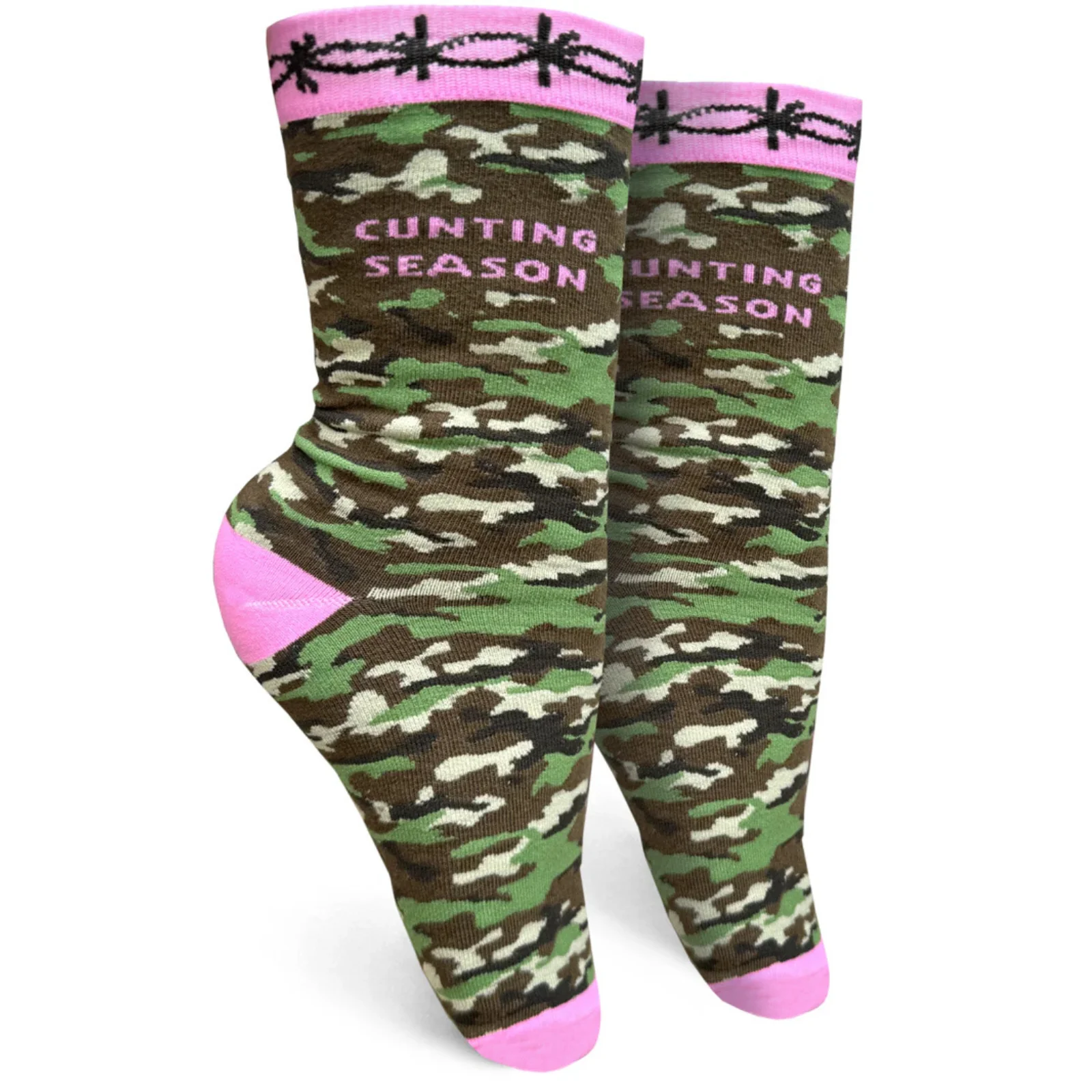 Groovy Things Co. Women's Crew Socks 'Cunting Season'