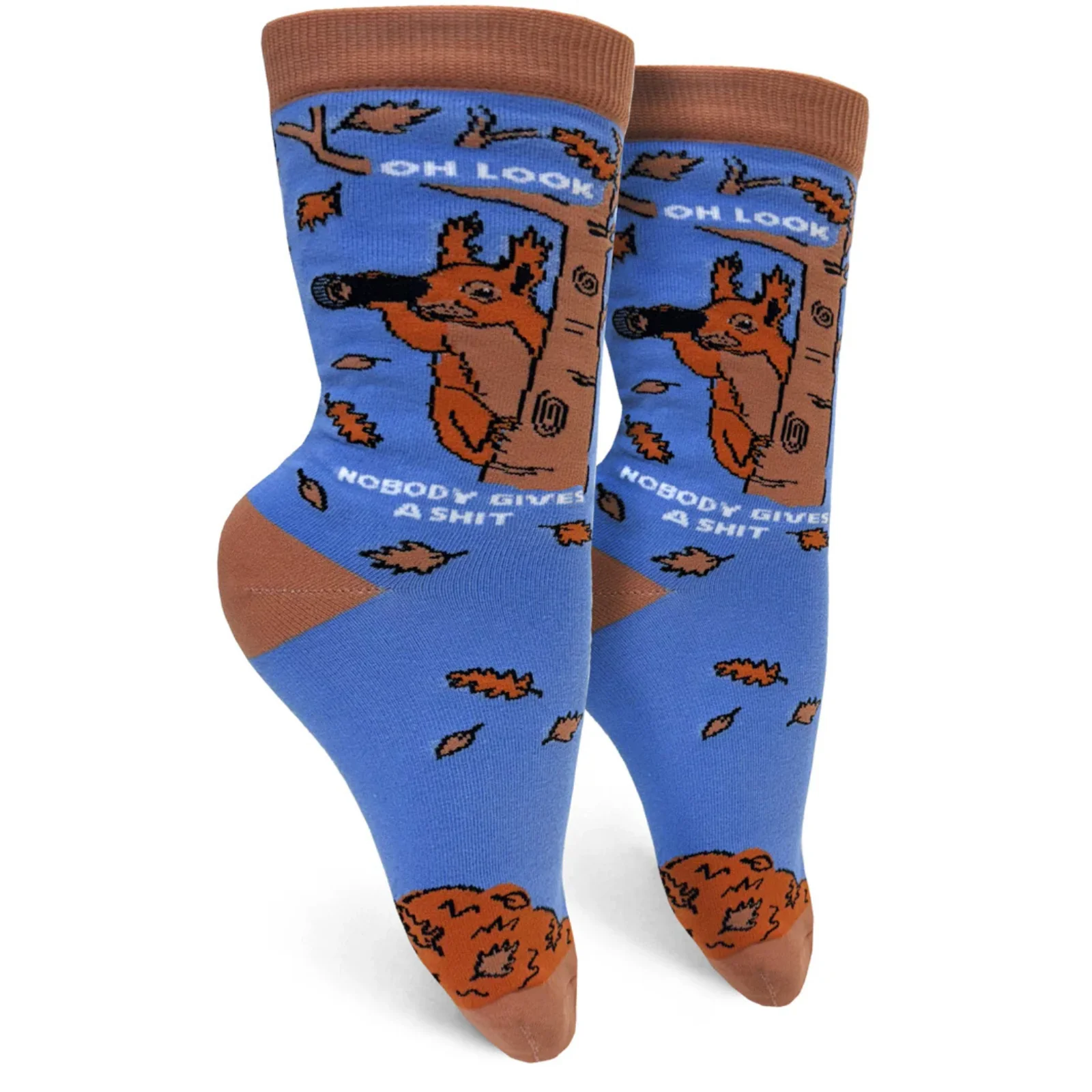 Groovy Things Co. Women's Crew Socks 'Oh Look Nobody Gives a Shit'