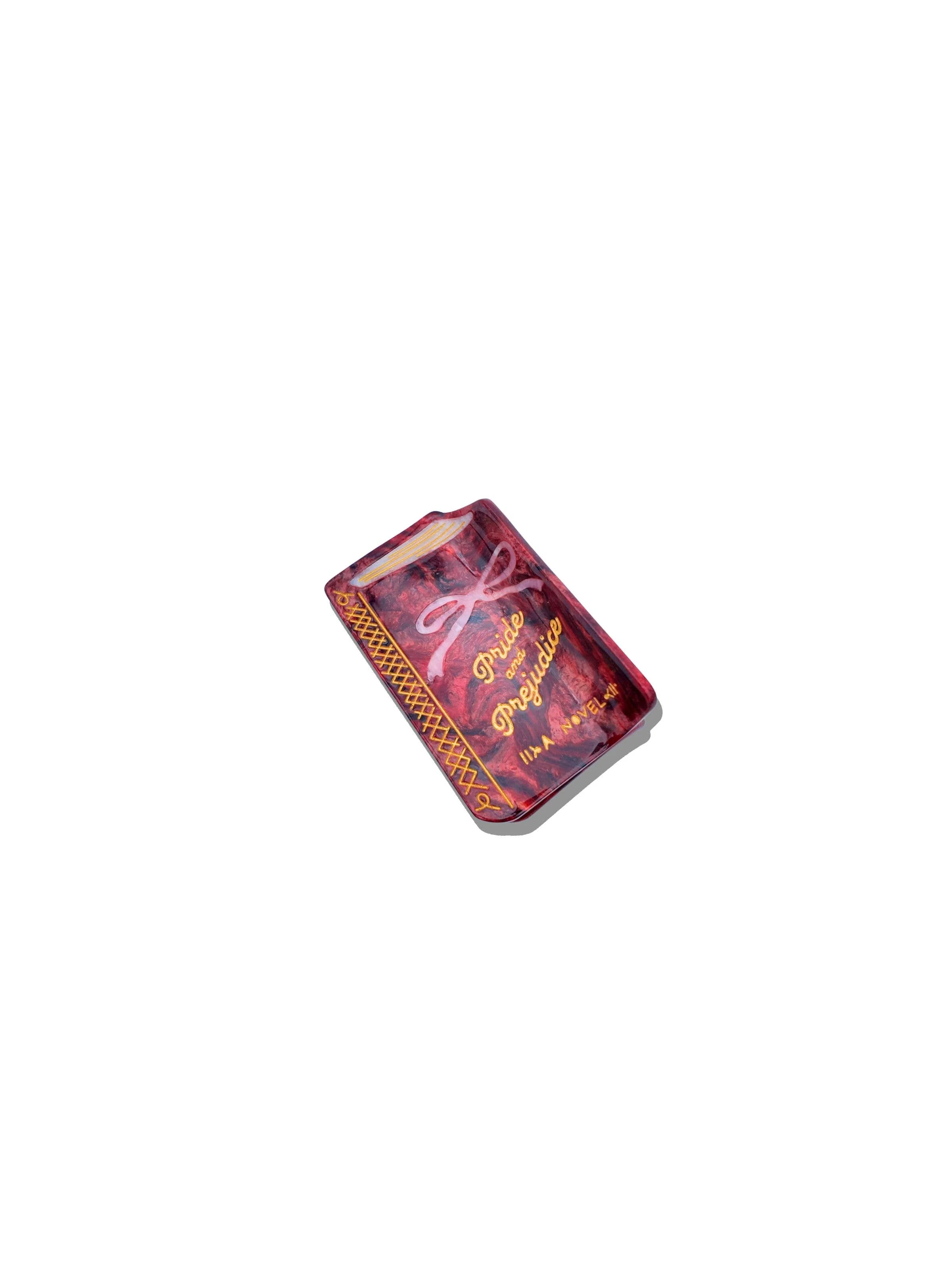 Hand-painted Pride & Prejudice Book Claw Hair Clip
