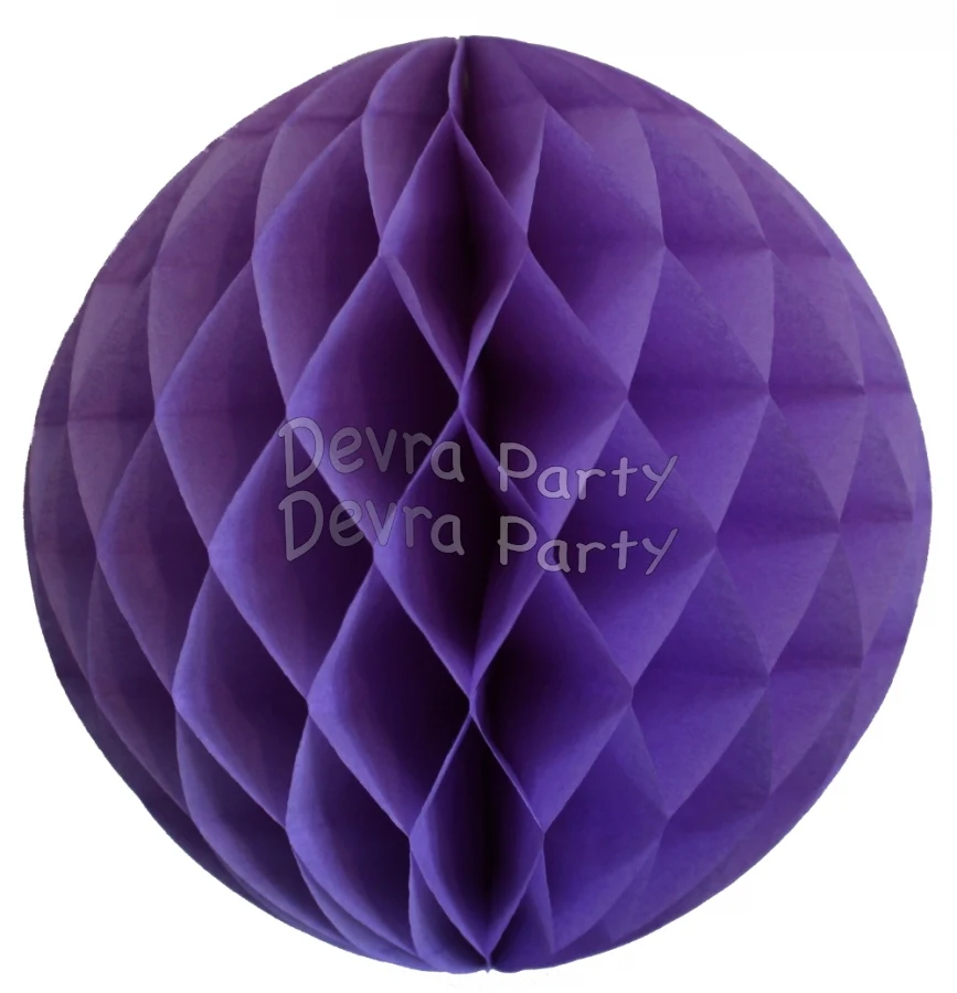 Honeycomb Tissue Paper Decoration Ball (Multiple Sizes & Colors) - Image 7