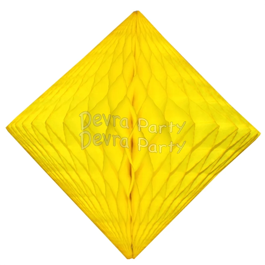 Devra Honeycomb Tissue Paper Decoration Diamond 12" (Multiple Colors Available)