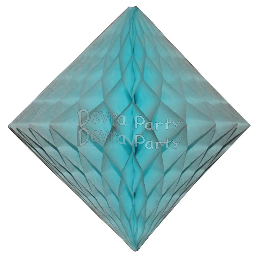 Devra Honeycomb Tissue Paper Decoration Diamond 12" (Multiple Colors Available) - Image 6