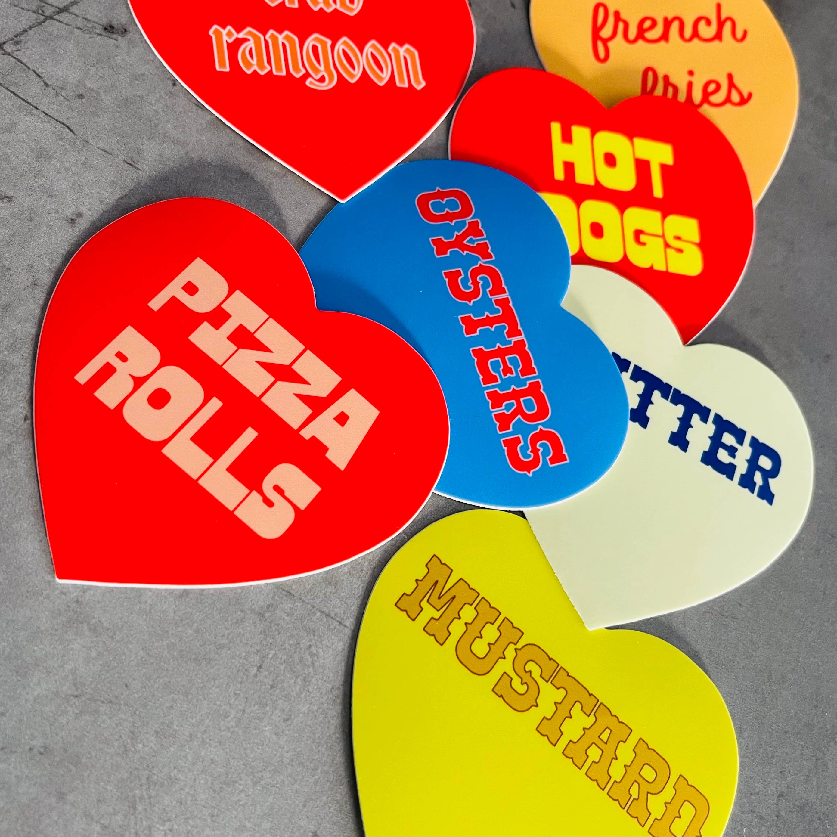 Heart Shaped Sticker - Hot Dogs - Image 2