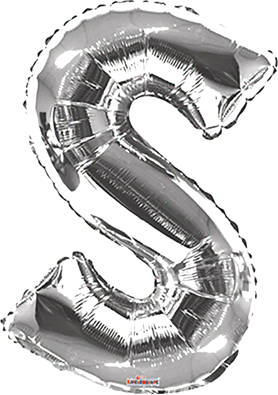 34" Jumbo Silver Foil Letter Balloon - Image 19