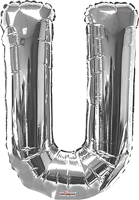34" Jumbo Silver Foil Letter Balloon - Image 21