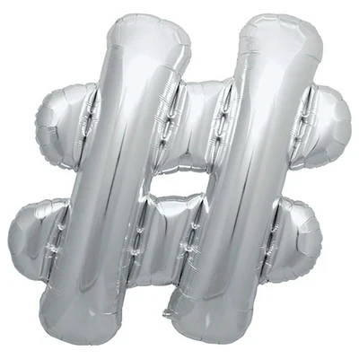 34" Jumbo Silver Foil Letter Balloon - Image 28