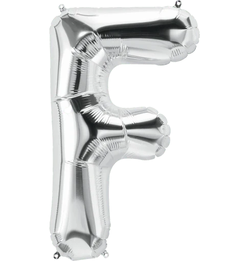 34" Jumbo Silver Foil Letter Balloon - Image 6