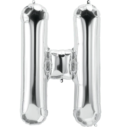 34" Jumbo Silver Foil Letter Balloon - Image 8