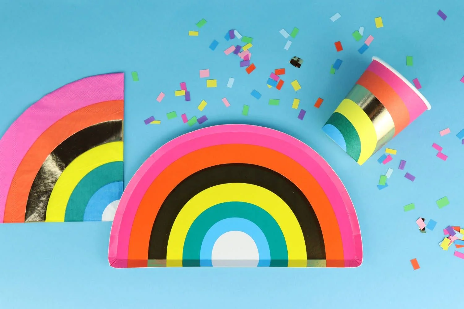 Rainbow Paper Cups - 8 Pack - Image 6