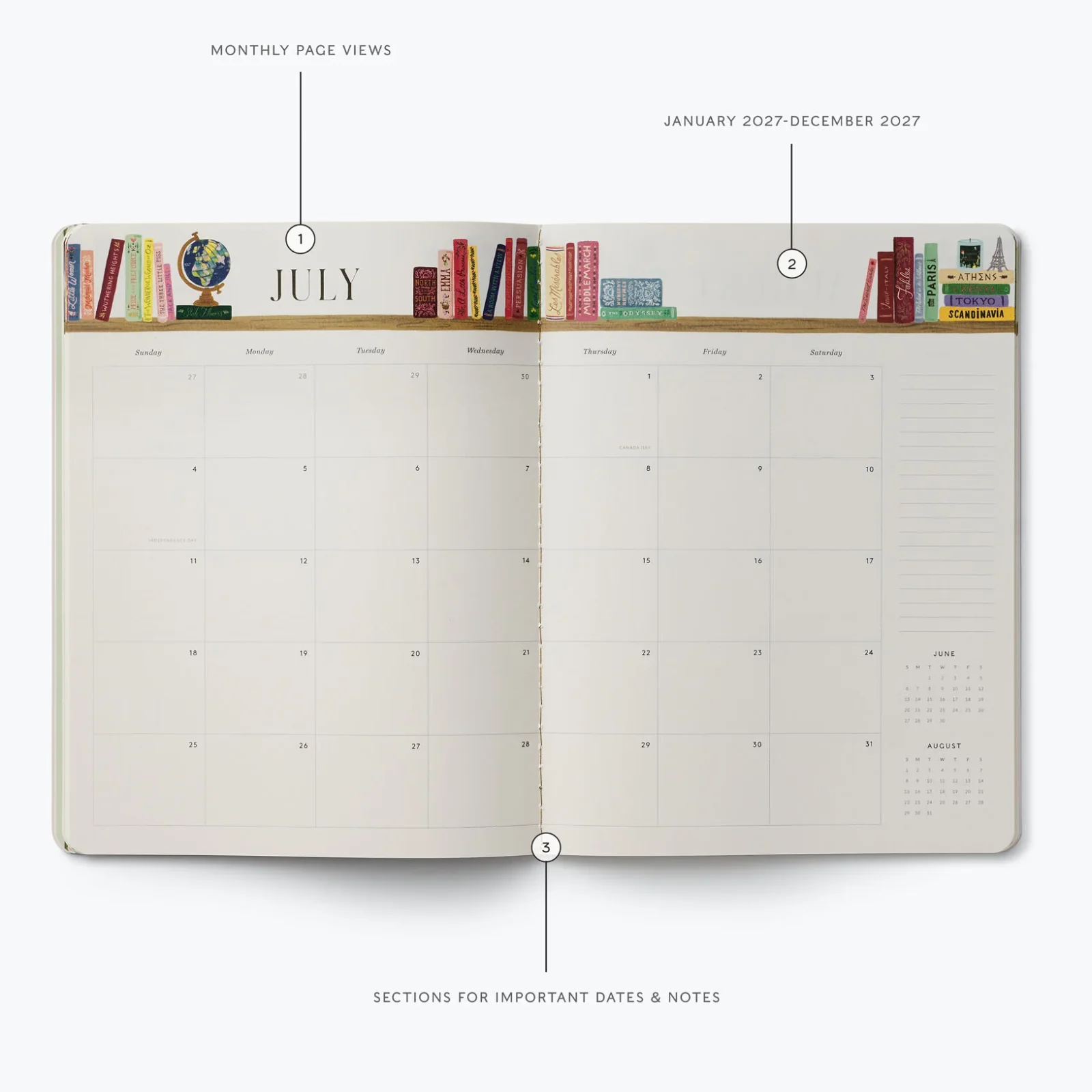 Rifle Paper Co. 2027 12- Month Appointment Notebook - Ladies Night Book Club - Image 3