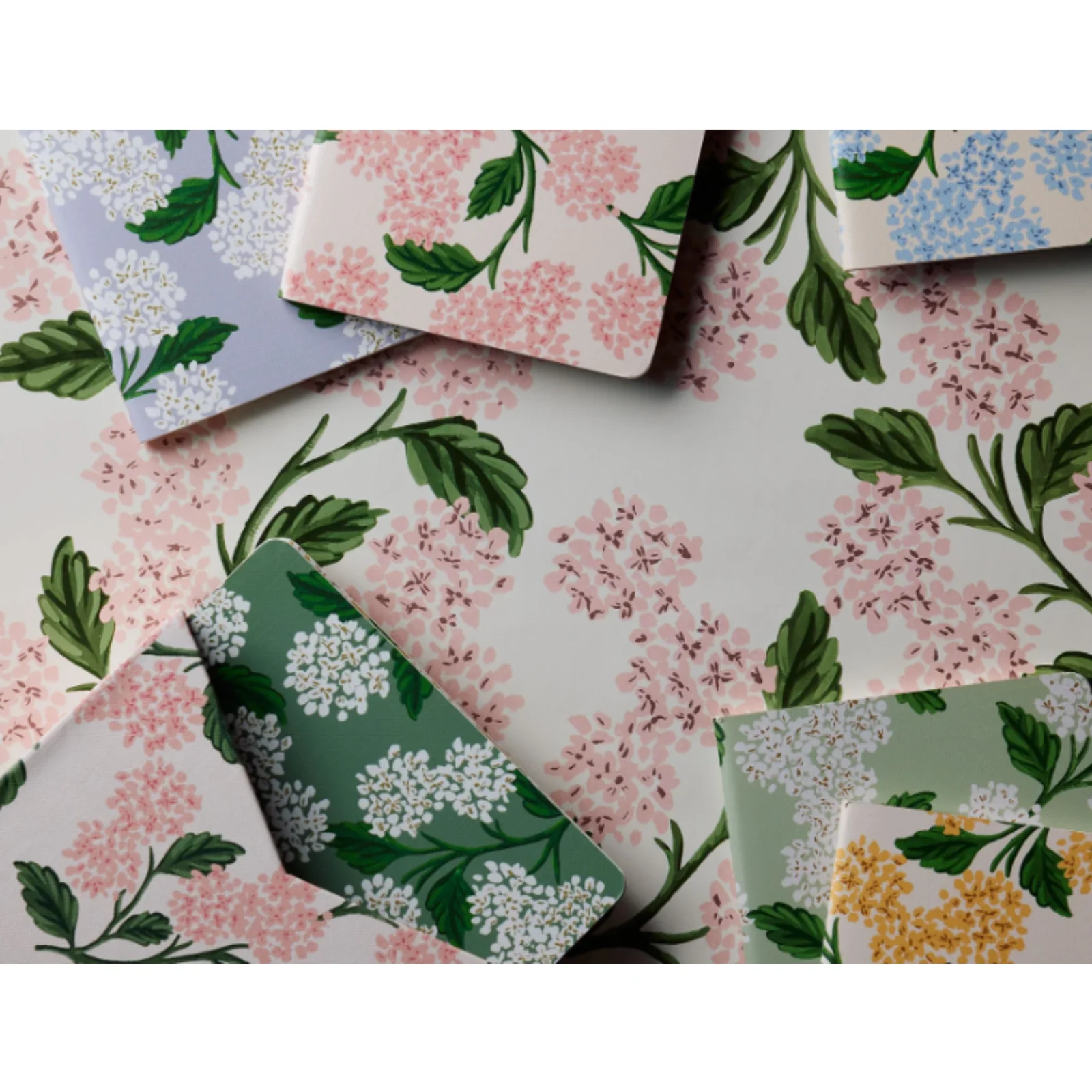 Rifle Paper Co. Pocket Notebook Set - Pink Hydrangea - Image 3