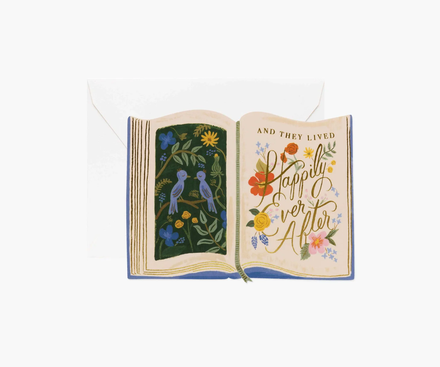 Rifle Paper Co. Wedding Card - Die-Cut Book Ever After
