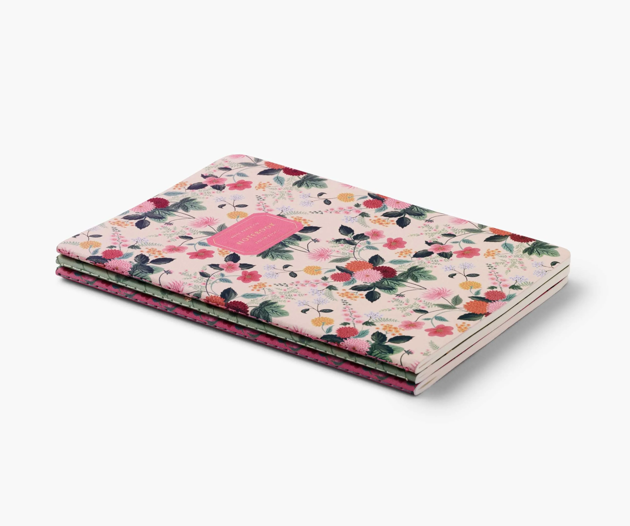 Rifle Paper Co. Stitched Notebooks (Set of 3) -  Dahlia - Image 4