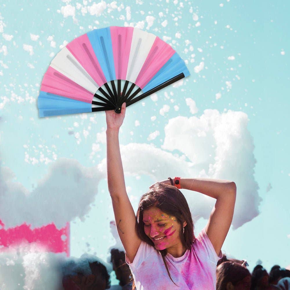 Transgender X-Large Hand Fan - Image 2