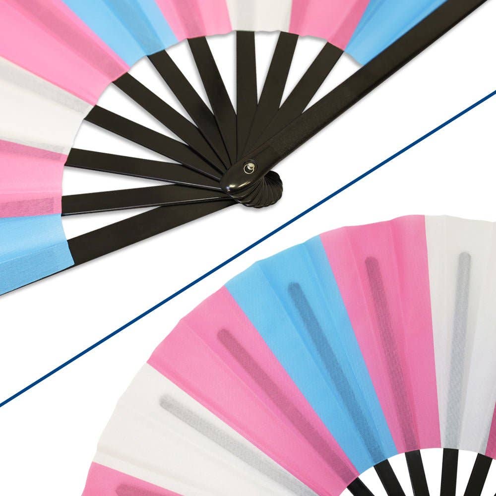 Transgender X-Large Hand Fan - Image 5