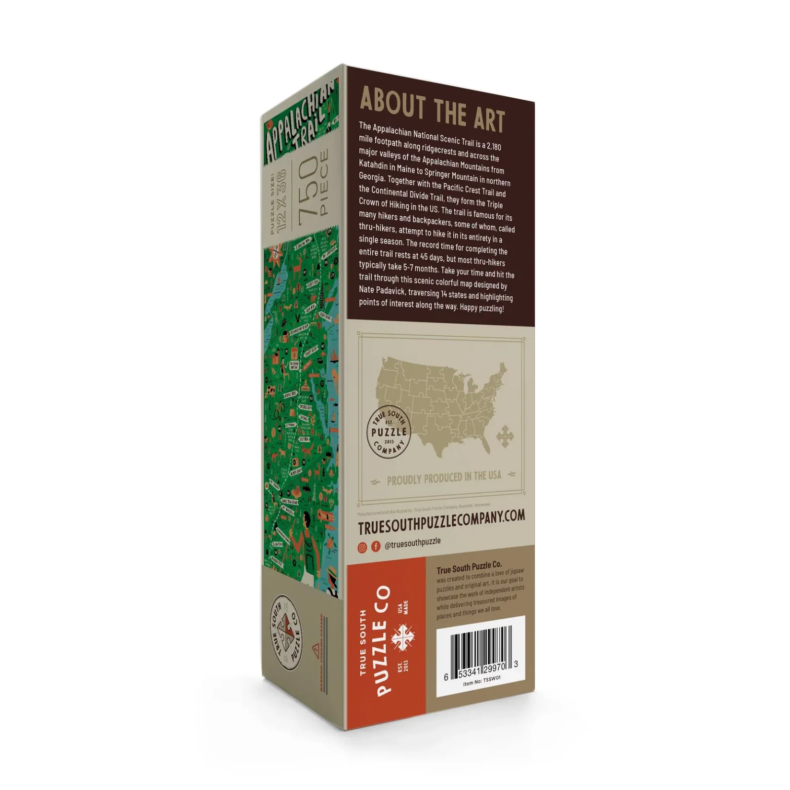 True South 750Piece Puzzle - Appalachian Trail Pano Box - Image 2